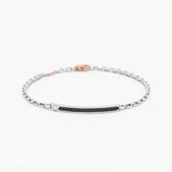 Bracciale  Zancan in oro bianco con diamanti.