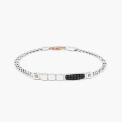 Bracciale  Zancan in oro bianco con diamanti.