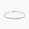 Bracciale  Zancan in oro bianco con diamanti.