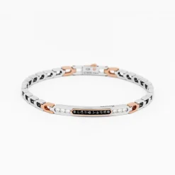 Bracciale  Zancan in oro bianco con diamanti.
