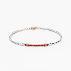 Bracciale Zancan in oro bianco con pietre preziose.