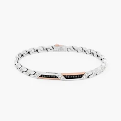 Bracciale  Zancan in oro bianco con diamanti.