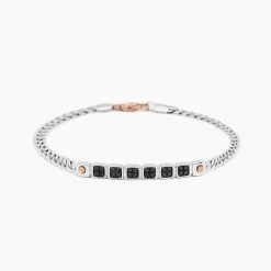 Bracciale  Zancan in oro bianco con diamanti.