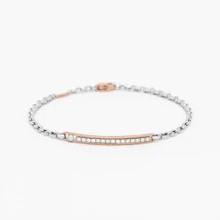 Bracciale Zancan in oro bianco con pietre preziose.