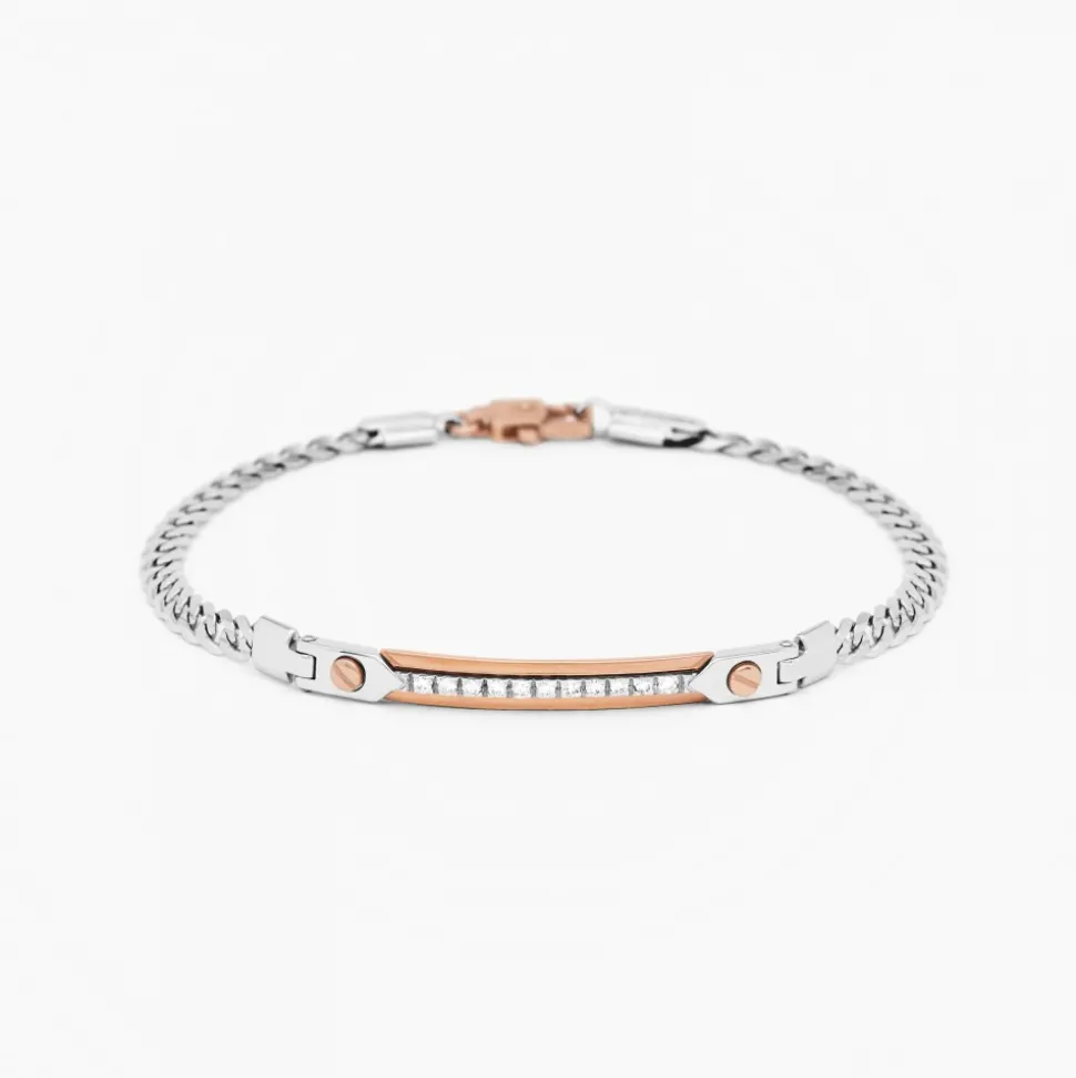 Bracciale Zancan in oro bianco con diamanti.