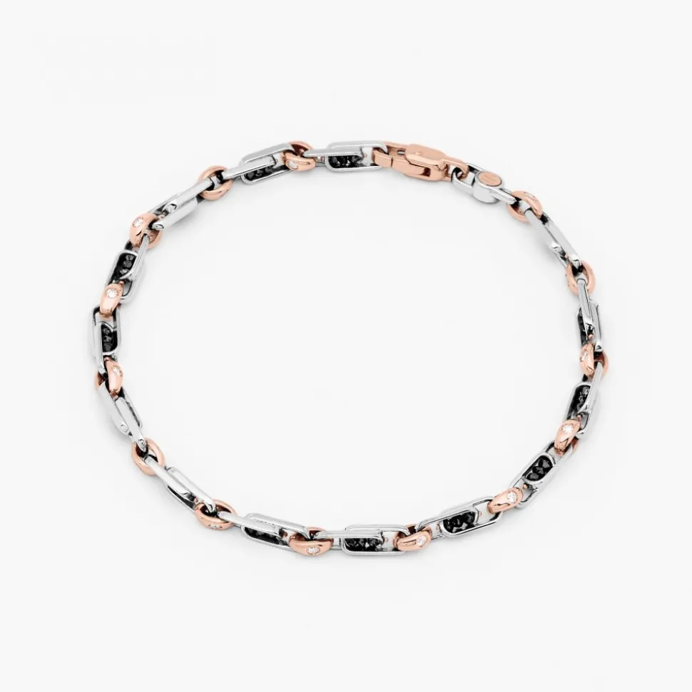Bracciale Zancan in oro bianco con diamanti.