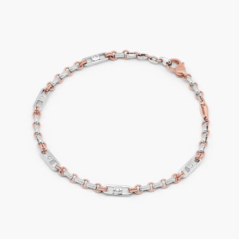 Bracciale Zancan in oro bianco con diamanti.