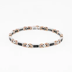 Bracciale  Zancan in oro bianco con diamanti.