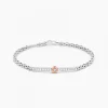 Bracciale  Zancan in oro bianco con diamanti.
