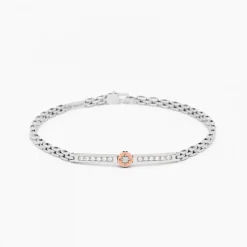 Bracciale  Zancan in oro bianco con diamanti.