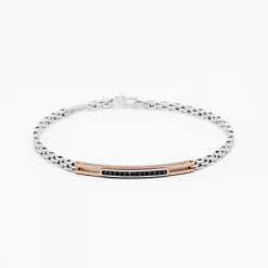 Bracciale  Zancan in oro bianco con diamanti.