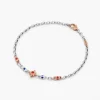 Bracciale  Zancan in oro bianco con diamanti e pietre preziose.