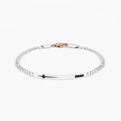 Bracciale  Zancan in oro bianco con diamanti.