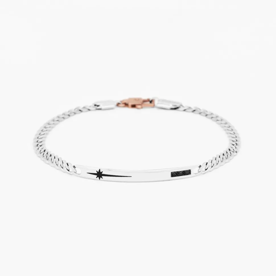 Bracciale Zancan in oro bianco con diamanti.