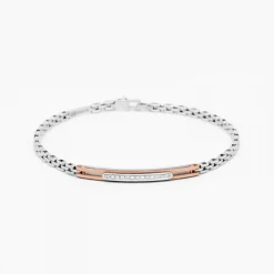 Bracciale  Zancan in oro bianco con diamanti.
