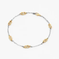 Bracciale Zancan in oro bianco e nodo nautico