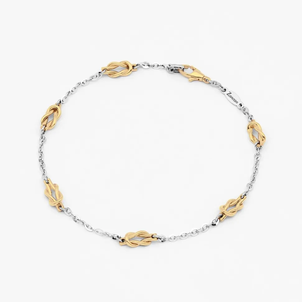 Bracciale Zancan in oro bianco e nodo nautico