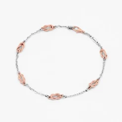 Bracciale Zancan in oro bianco e nodo nautico