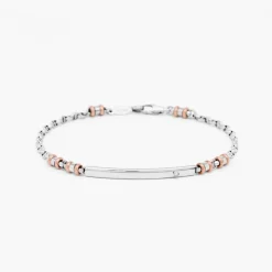 Bracciale  Zancan in oro bianco con diamante.