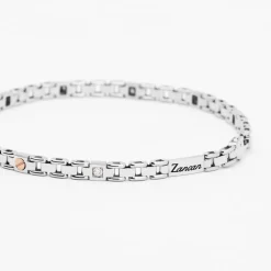 Bracciale  Zancan in oro bianco con diamanti.