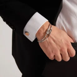 Bracciale  Zancan in oro bianco con diamanti.