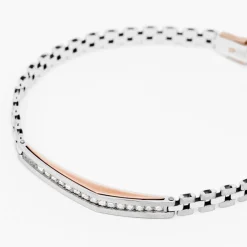 Bracciale  Zancan in oro bianco con diamanti.