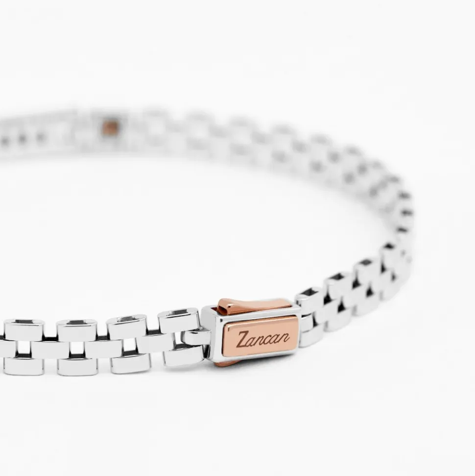 Bracciale Zancan in oro bianco con diamanti.