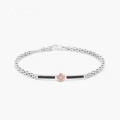 Bracciale  Zancan in oro bianco con diamanti.