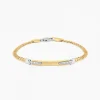 Bracciale  Zancan in oro giallo con diamanti.