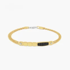 Bracciale Zancan in oro giallo con diamanti.