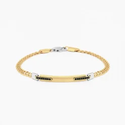 Bracciale  Zancan in oro giallo con diamanti.