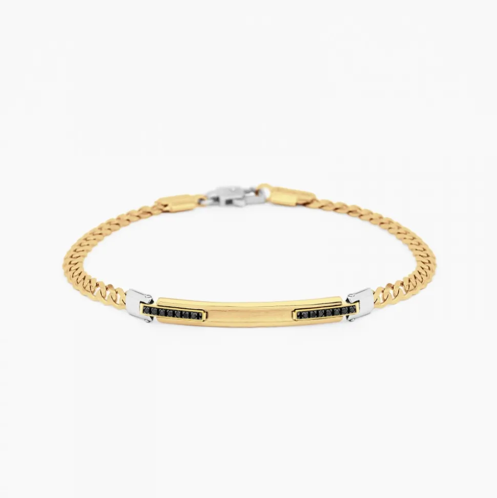 Bracciale Zancan in oro giallo con diamanti.
