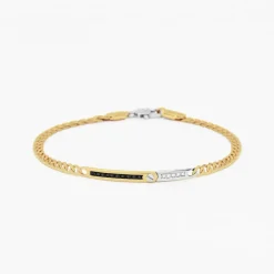 Bracciale  Zancan in oro giallo con diamanti.