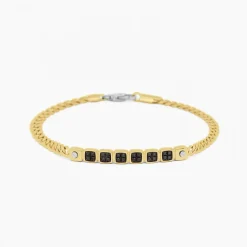 Bracciale  Zancan in oro giallo con diamanti.