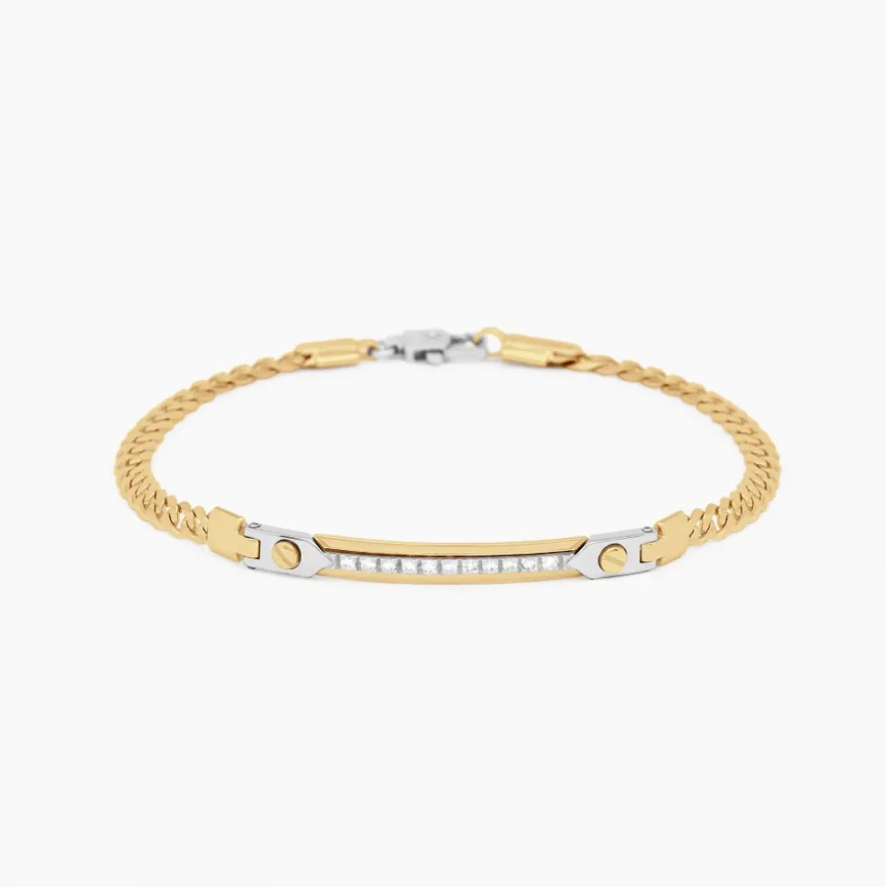 Bracciale Zancan in oro giallo con diamanti.