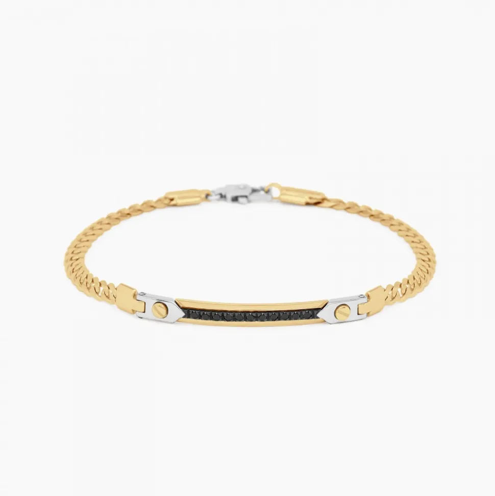 Bracciale Zancan in oro giallo con diamanti.