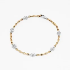 Bracciale  Zancan in oro giallo e rosa dei venti