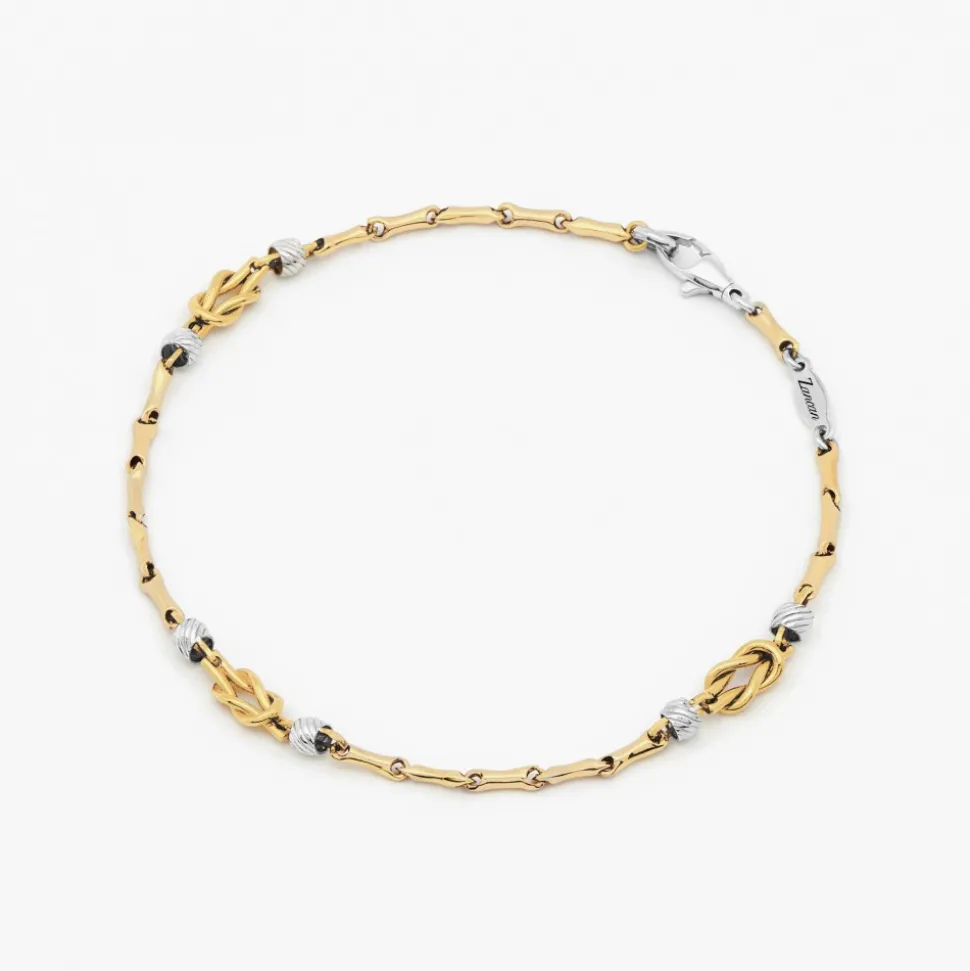 Bracciale Zancan in oro giallo e nodo nautico