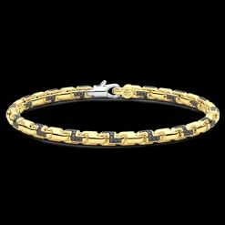 Bracciale Zancan in oro giallo 18kt e diamanti neri.