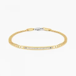 Bracciale Zancan in oro giallo con diamanti.