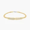 Bracciale  Zancan in oro giallo con diamanti.