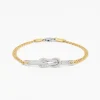 Bracciale  Zancan in oro giallo con diamanti.