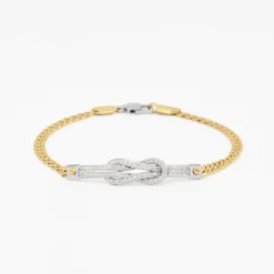 Bracciale  Zancan in oro giallo con diamanti.