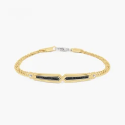 Bracciale  Zancan in oro giallo con diamanti.