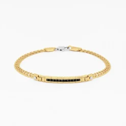 Bracciale  Zancan in oro giallo con diamanti.
