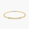 Bracciale  Zancan in oro giallo con diamanti.