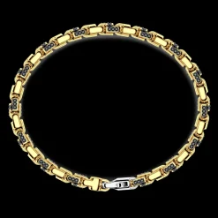Bracciale Zancan in oro giallo 18kt e diamanti neri.