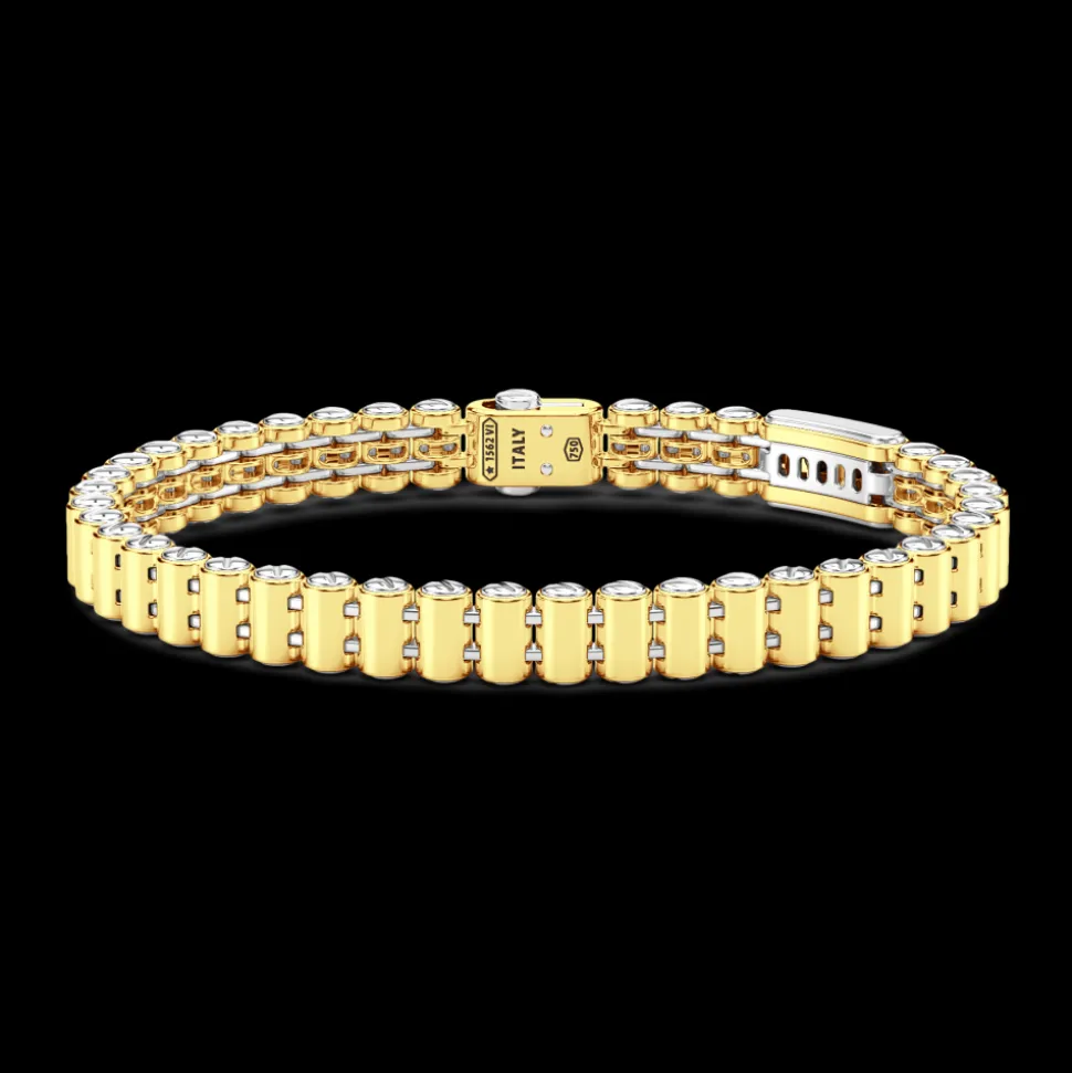 Bracciale Zancan in oro 18kt con diamanti.