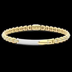 Bracciale Zancan in oro 18kt con targa centrale