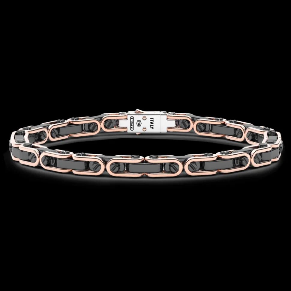 Bracciale Zancan in oro 18kt e ceramica.